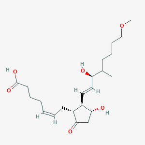 molecular formula C22H36O6 B1255184 (Z)-7-[(1R,2R,3R)-3-hydroxy-2-[(E,3S)-3-hydroxy-8-methoxy-4-methyloct-1-enyl]-5-oxocyclopentyl]hept-5-enoic acid 