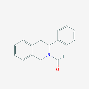 molecular formula C16H15NO B12551857 3-Phenyl-3,4-dihydroisoquinoline-2(1H)-carbaldehyde CAS No. 146530-25-8