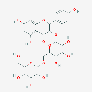 molecular formula C27H30O16 B1255186 kaempferol-3-O-hexoxyl-hexoside 