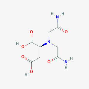 B12551906 N,N-Bis(2-amino-2-oxoethyl)-L-aspartic acid CAS No. 161122-41-4