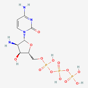 molecular formula C9H17N4O13P3 B1255192 2'-Amino-2'-Deoxycytidine 5'-(Tetrahydrogen Triphosphate) 