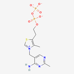 molecular formula C12H16N4O7P2S-2 B1255201 Thiamin diphosphate 