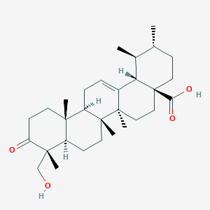 molecular formula C30H46O4 B1255205 3-Oxo-23-hydroxyurs-12-en-28-oic acid 