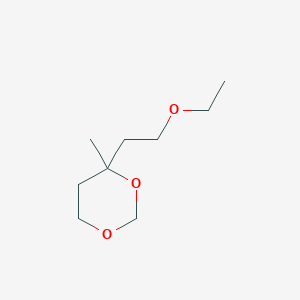 B12552073 4-(2-Ethoxyethyl)-4-methyl-1,3-dioxane CAS No. 144101-99-5