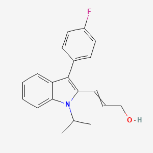 3-[3-(4-Fluorophenyl)-1-(propan-2-yl)-1H-indol-2-yl]prop-2-en-1-ol