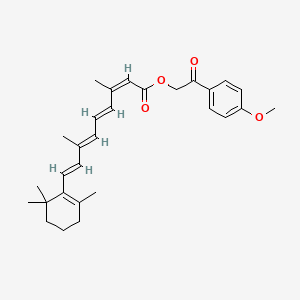 molecular formula C29H36O4 B1255212 Isotretinoin anisatil CAS No. 127471-94-7