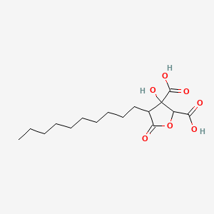 molecular formula C16H26O7 B1255214 4-癸基-3-羟基-5-氧代氧杂环己烷-2,3-二羧酸 