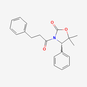 (4S)-5,5-dimethyl-4-phenyl-3-(3-phenylpropanoyl)-1,3-oxazolidin-2-one