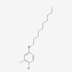 molecular formula C17H27BrO B12552158 1-Bromo-4-(decyloxy)-2-methylbenzene CAS No. 179894-11-2