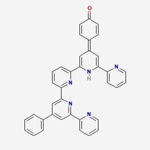 4-[2-[6-(4-phenyl-6-pyridin-2-ylpyridin-2-yl)pyridin-2-yl]-6-pyridin-2-yl-1H-pyridin-4-ylidene]cyclohexa-2,5-dien-1-one