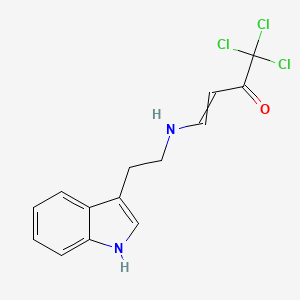 1,1,1-Trichloro-4-{[2-(1H-indol-3-yl)ethyl]amino}but-3-en-2-one