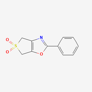 Thieno[3,4-d]oxazole, 4,6-dihydro-2-phenyl-, 5,5-dioxide