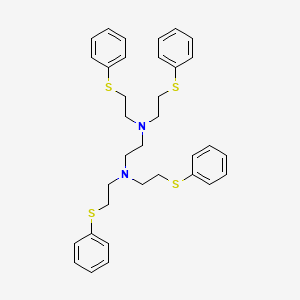 N~1~,N~1~,N~2~,N~2~-Tetrakis[2-(phenylsulfanyl)ethyl]ethane-1,2-diamine