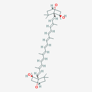(1R,2R,4S)-1-[(1E,3E,5E,7E,9E,11E,13E,15E,17E)-18-[(1R,2R,4S)-2-hydroxy-2,6,6-trimethyl-7-oxabicyclo[2.2.1]heptan-1-yl]-3,7,12,16-tetramethyloctadeca-1,3,5,7,9,11,13,15,17-nonaenyl]-2,6,6-trimethyl-7-oxabicyclo[2.2.1]heptan-2-ol