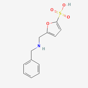 5-[(Benzylamino)methyl]furan-2-sulfonic acid