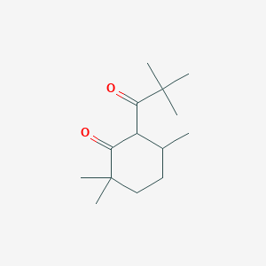 Cyclohexanone, 6-(2,2-dimethyl-1-oxopropyl)-2,2,5-trimethyl-