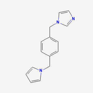 1-({4-[(1H-Pyrrol-1-yl)methyl]phenyl}methyl)-1H-imidazole