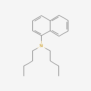 molecular formula C18H25Si B12552328 Dibutyl(naphthalen-1-YL)silyl CAS No. 143278-00-6