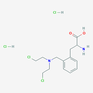2-{[Bis(2-chloroethyl)amino]methyl}phenylalanine--hydrogen chloride (1/2)