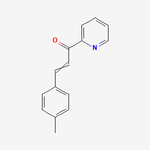 molecular formula C15H13NO B12552346 2-Propen-1-one, 3-(4-methylphenyl)-1-(2-pyridinyl)-, (2E)- CAS No. 158014-83-6