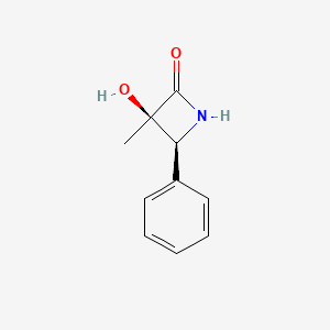 2-Azetidinone, 3-hydroxy-3-methyl-4-phenyl-, (3R,4S)-