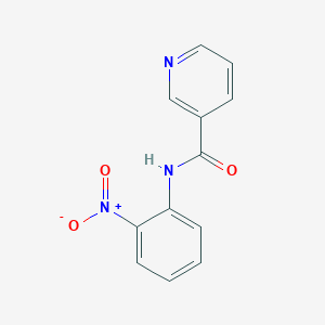 molecular formula C12H9N3O3 B12552351 3-Pyridinecarboxamide, N-(2-nitrophenyl)- CAS No. 152751-68-3