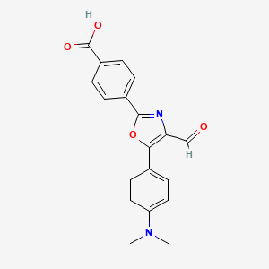 4-{5-[4-(Dimethylamino)phenyl]-4-formyl-1,3-oxazol-2-yl}benzoic acid