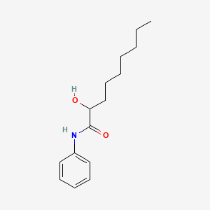 molecular formula C15H23NO2 B12552376 2-Hydroxy-N-phenylnonanamide CAS No. 143993-00-4