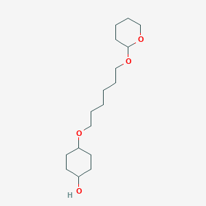 4-({6-[(Oxan-2-yl)oxy]hexyl}oxy)cyclohexan-1-ol