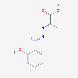 2-[(E)-(2-hydroxyphenyl)methylidenehydrazinylidene]propanoic acid