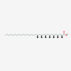 molecular formula C37H74O2 B1255245 Phthioceranic acid (C37) 