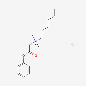 molecular formula C16H26ClNO2 B12552572 N,N-Dimethyl-N-(2-oxo-2-phenoxyethyl)hexan-1-aminium chloride CAS No. 143578-62-5