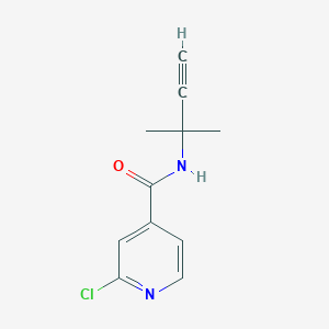 molecular formula C11H11ClN2O B12552600 2-Chloro-N-(2-methylbut-3-yn-2-yl)pyridine-4-carboxamide CAS No. 143738-28-7