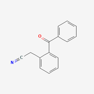 molecular formula C15H11NO B12552636 Benzeneacetonitrile, 2-benzoyl- CAS No. 147819-12-3