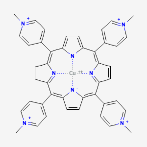 molecular formula C44H36CuN8+4 B1255267 CuTMPyP4 