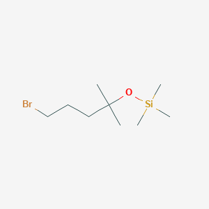 [(5-Bromo-2-methylpentan-2-yl)oxy](trimethyl)silane