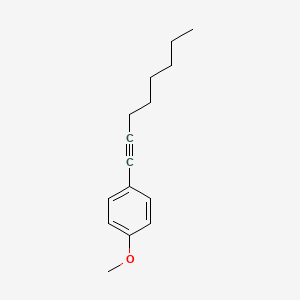 Benzene, 1-methoxy-4-(1-octynyl)-