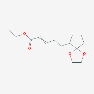 Ethyl 5-(1,4-dioxaspiro[4.4]nonan-6-yl)pent-2-enoate