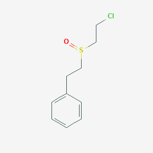 [2-(2-Chloroethanesulfinyl)ethyl]benzene