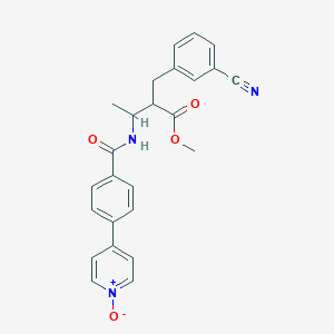 Benzenepropanoic acid, 3-cyano-a-[1-[[4-(1-oxido-4-pyridinyl)benzoyl]amino]ethyl]-, methyl ester, [R-(R*,R*)]-