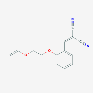 ({2-[2-(Ethenyloxy)ethoxy]phenyl}methylidene)propanedinitrile