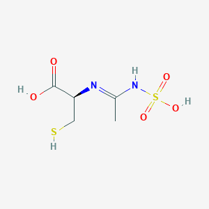 (E)-N-[1-(Sulfoamino)ethylidene]-L-cysteine