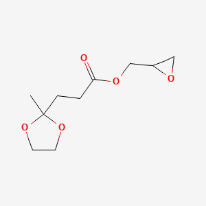 molecular formula C10H16O5 B12552974 (Oxiran-2-yl)methyl 3-(2-methyl-1,3-dioxolan-2-yl)propanoate CAS No. 143583-83-9