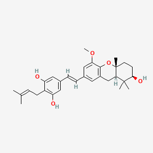 molecular formula C30H38O5 B1255300 schweinfurthin F 