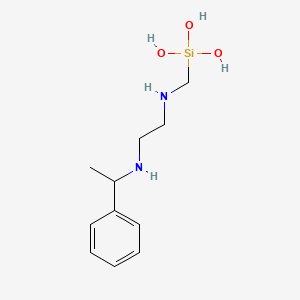 [({2-[(1-Phenylethyl)amino]ethyl}amino)methyl]silanetriol