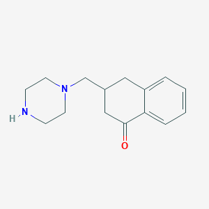 1(2H)-Naphthalenone, 3,4-dihydro-3-(1-piperazinylmethyl)-