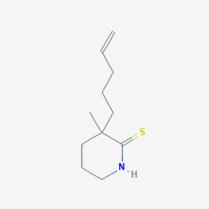 2-Piperidinethione, 3-methyl-3-(4-pentenyl)-