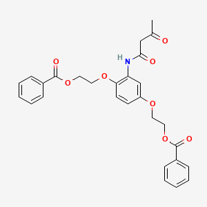 {[2-(3-Oxobutanamido)-1,4-phenylene]bis(oxy)ethane-2,1-diyl} dibenzoate