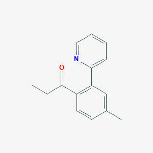 1-Propanone, 1-[4-methyl-2-(2-pyridinyl)phenyl]-