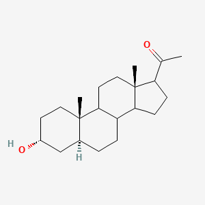 molecular formula C21H34O2 B1255319 1-(3-Hydroxy-10,13-dimethyl-hexadecahydro-cyclopenta[a]phenanthren-17-yl)-ethanone 
